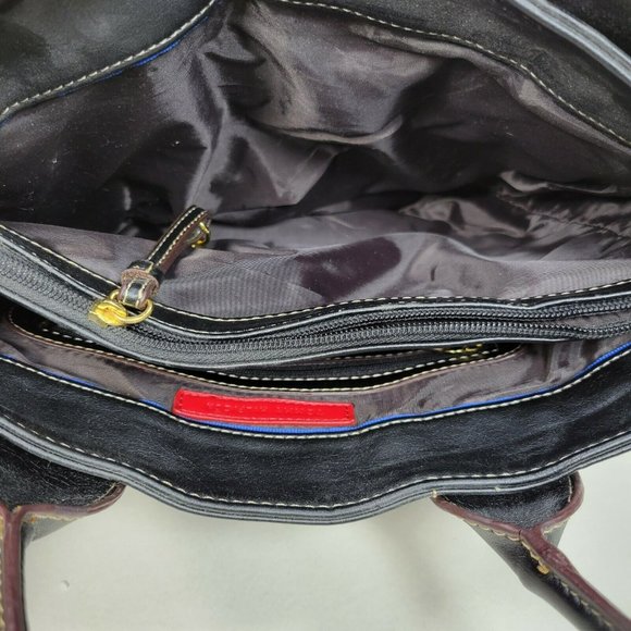 Tommy Hilfiger Handbag Purse NWT Black / Purple Logo 2007 - Picture 8 of 11